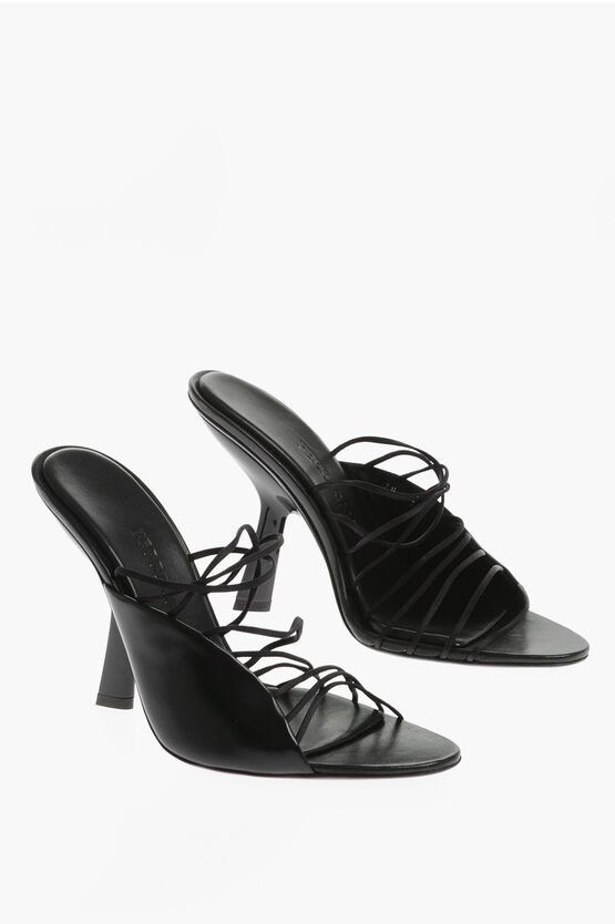 Leather Altaire Mules in black