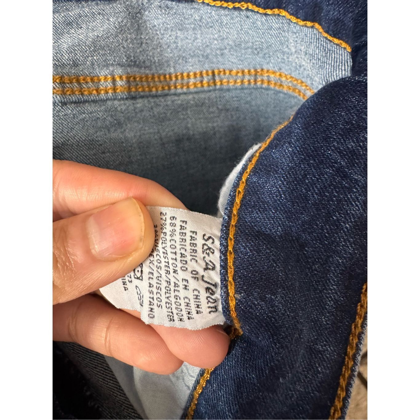 Other S & A Jeans Women’s Skinny Dark Wash Distressed Stretch Deni Size 29" - 4 Thumbnail