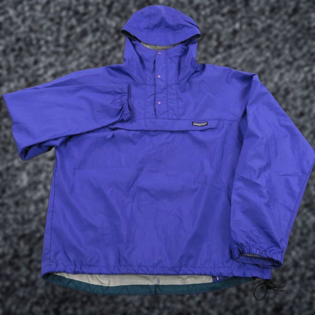Patagonia VTG Patagonia Jacket Mens Medium Purple Anorak Wind Rain 90s Snap Kangaroo Pouch Size US M / EU 48-50 / 2 - 1 Thumbnail