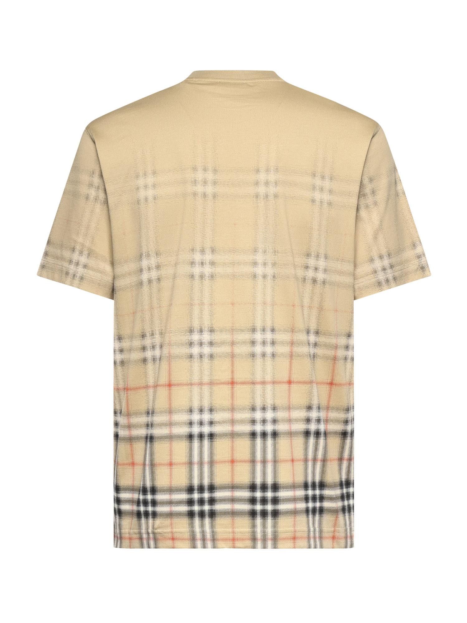 Burberry os11x0526 Gradient Check T-Shirt in Multicolor Size US S / EU 44-46 / 1 - 1 Thumbnail
