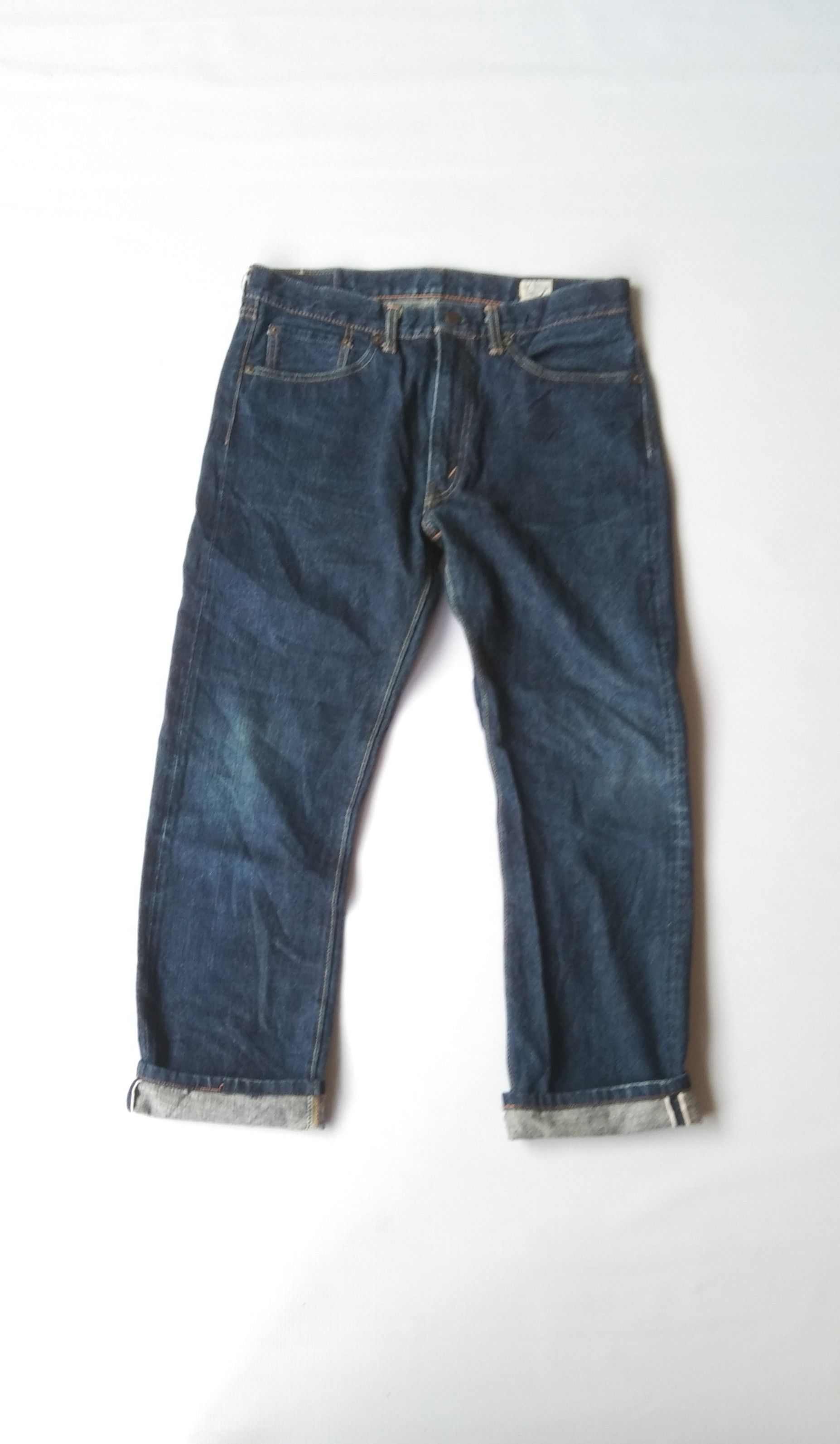 image of Orslow Blu Denim Straight Selvedge in Blue, Men's (Size 30)