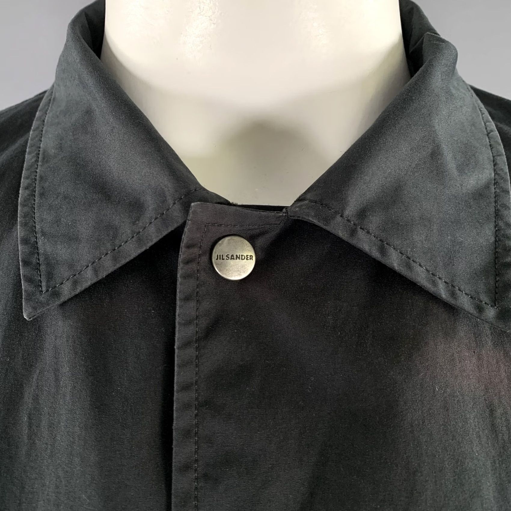 Jil Sander JIL SANDER Size 42 Black Cotton Snap Button Coat Jacket Mens Adult 42 Black Snaps Italy Size US XS / EU 42 / 0 - 2 Thumbnail