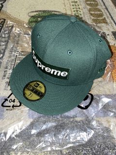 Supreme Sharpie Box Logo New Era Fitted Hat Blue