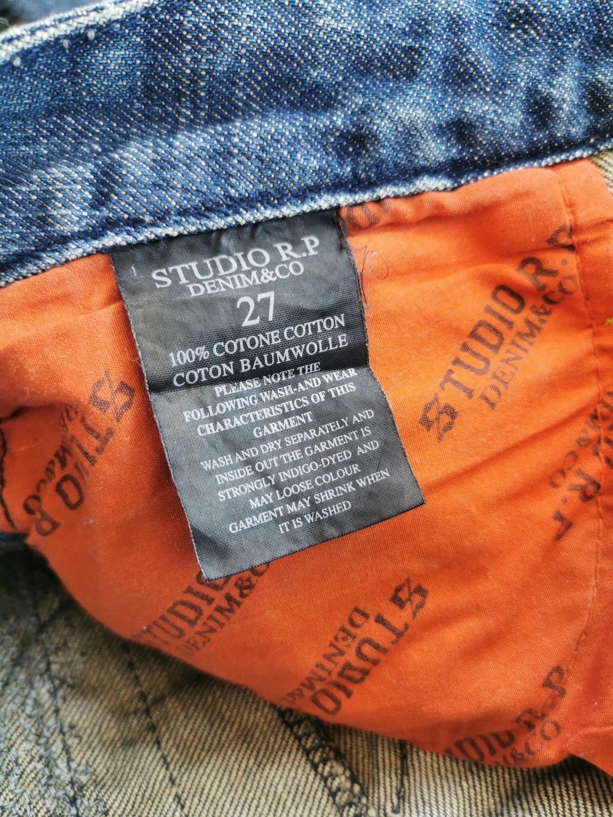 Japanese Brand Flared Bootcut Studio Red Pepper Embroidery Jeans Size 28" / US 6 / IT 42 - 9 Thumbnail