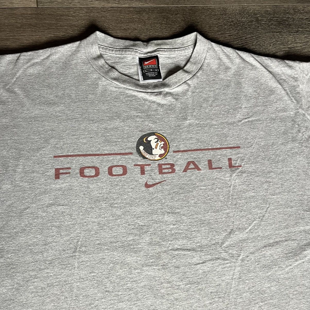 Nike Vintage 2000s Nike Center Swoosh FSU Seminoles Football Tee Size US L / EU 52-54 / 3 - 2 Thumbnail