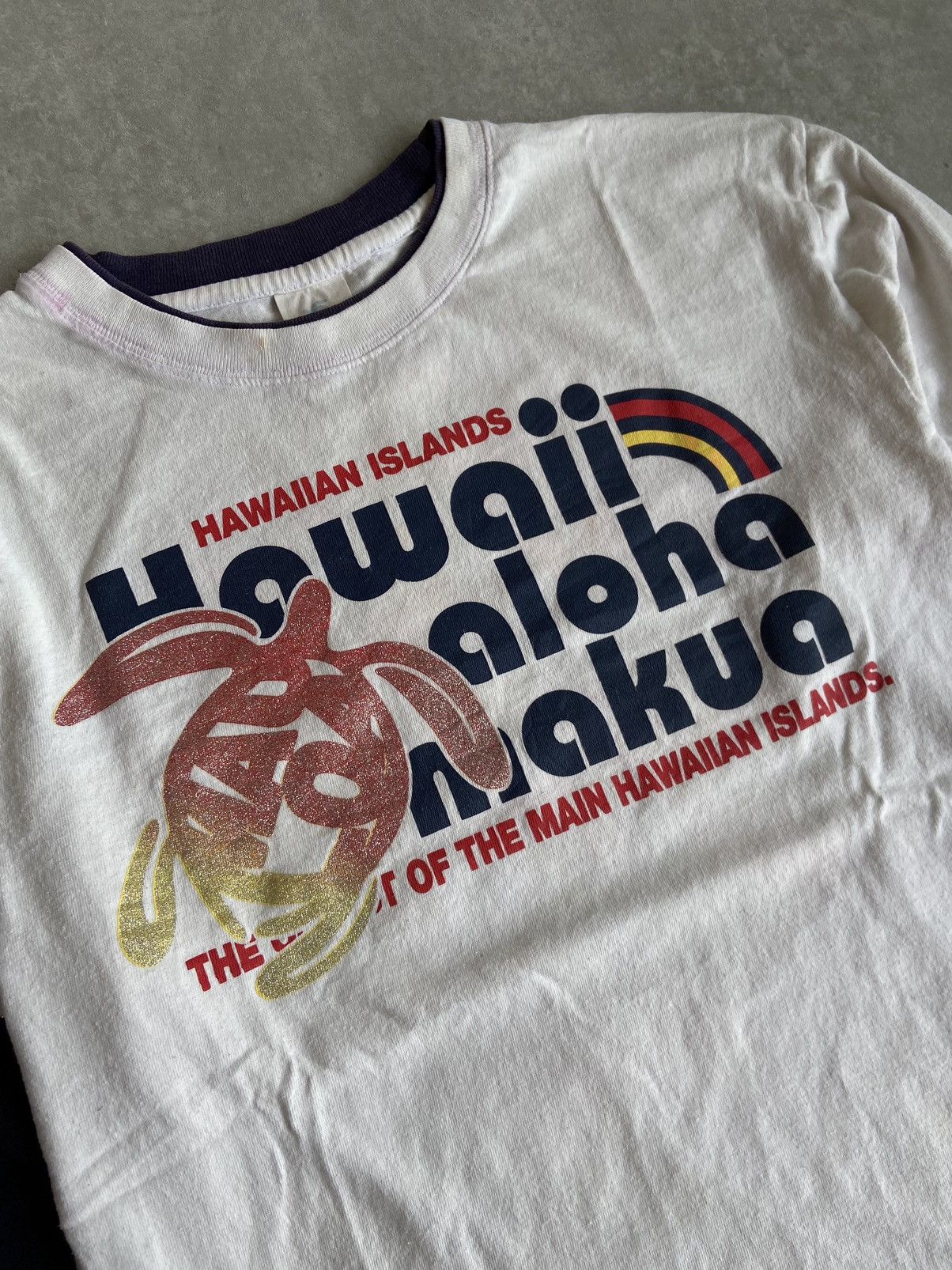 If Six Was Nine HAWAIIAN ISLAND ALOHA DOUBLE LAYER LONGSLLEVE Size US M / EU 48-50 / 2 - 3 Thumbnail
