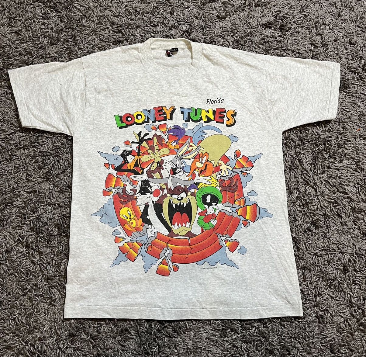 Warner Bros LOONEY TUNES 1995 WARNER BROS. VINTAGE COTTON PRINTED SHIRT Size US L / EU 52-54 / 3 - 1 Thumbnail