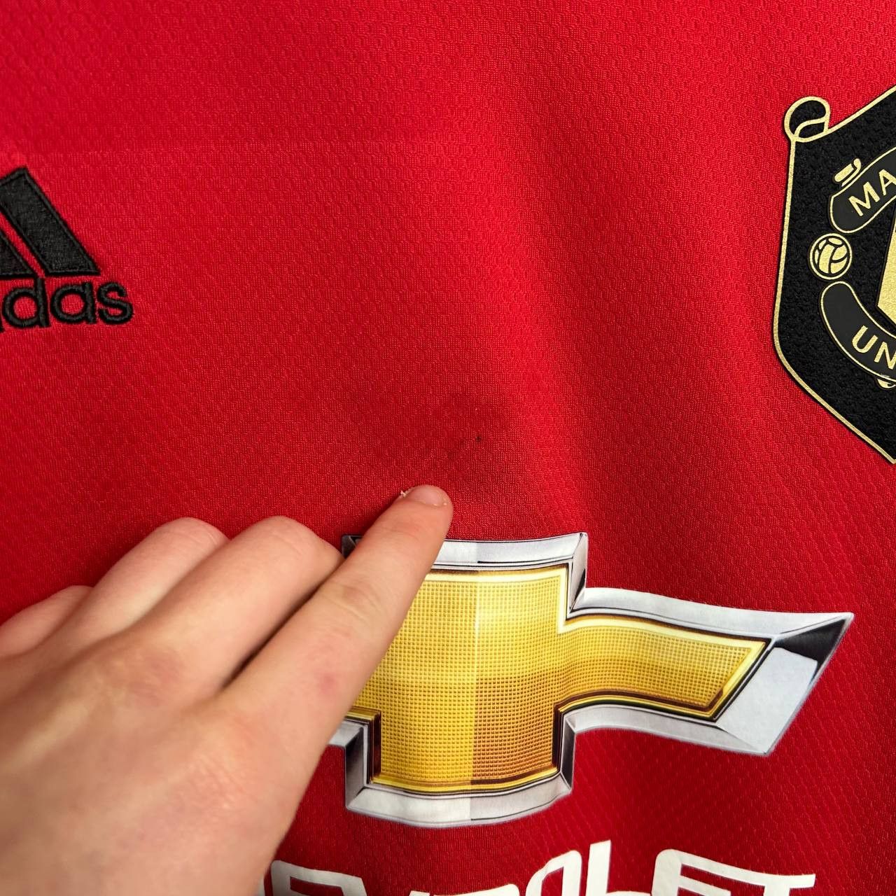 Adidas Mens Adidas Manchester United Chevrolet 2019 soccer jersey Size US XXL / EU 58 / 5 - 6 Thumbnail
