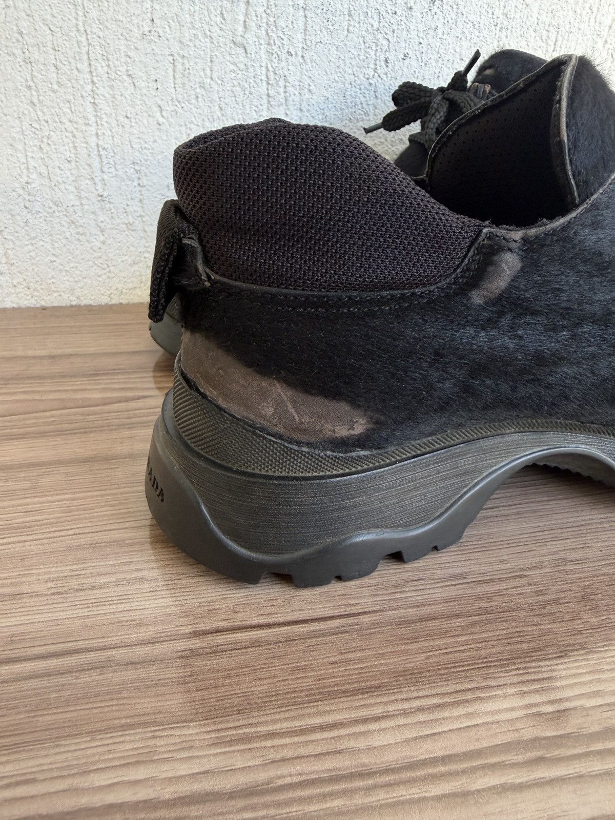 Prada Aw1999 pony hair lug sole derby Size US 8 / EU 41 - 15 Thumbnail