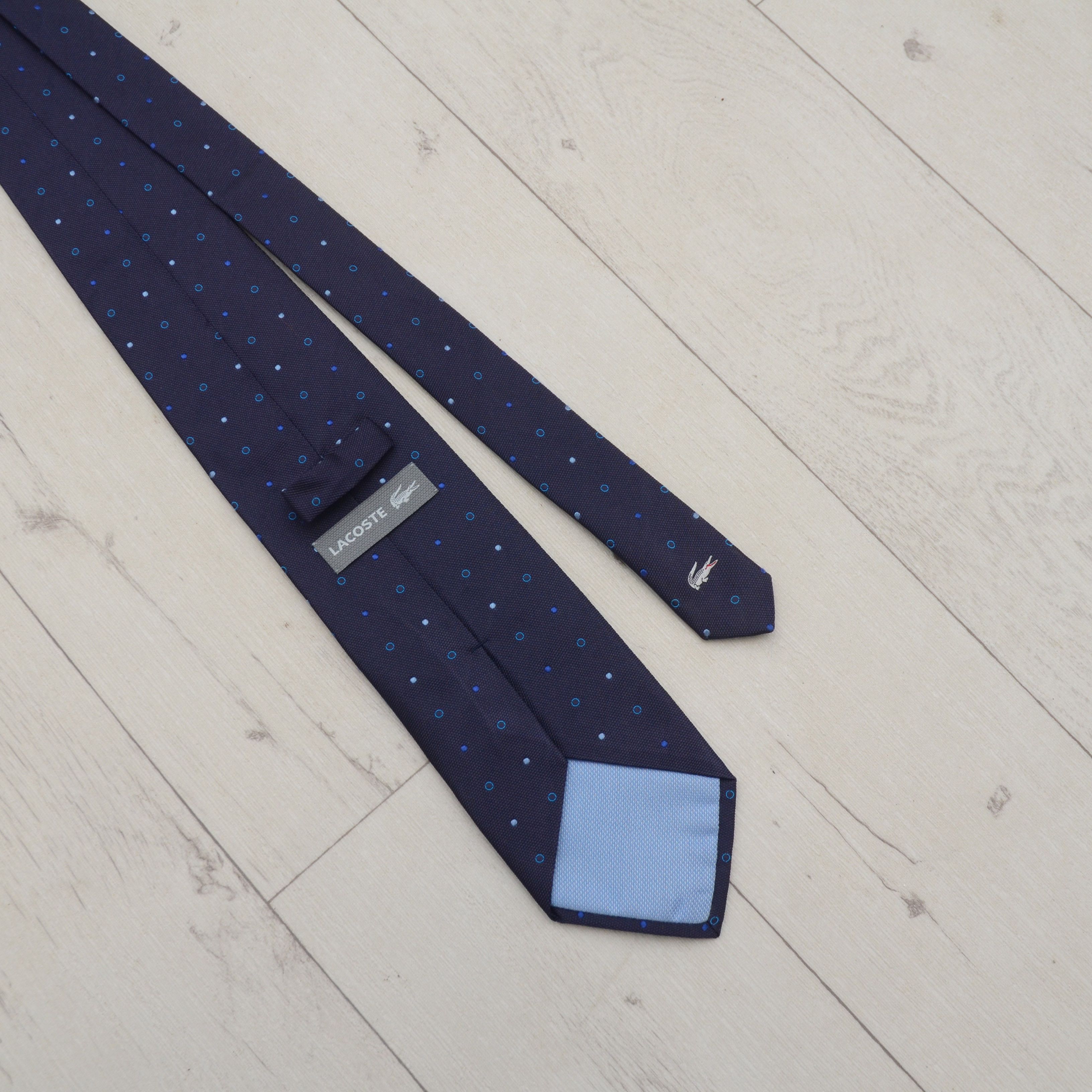 Lacoste 📁Lacoste Polka Dot Tie made in Italy 100% silk Size ONE SIZE - 7 Thumbnail