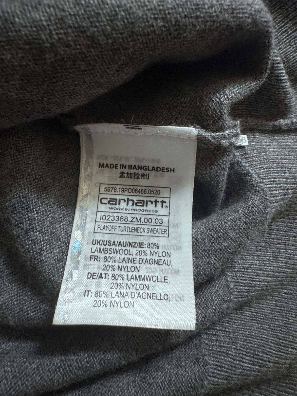 Carhartt × Carhartt Wip × Vintage CARHARTT WIP TURTLENECK Size US M / EU 48-50 / 2 - 3 Thumbnail