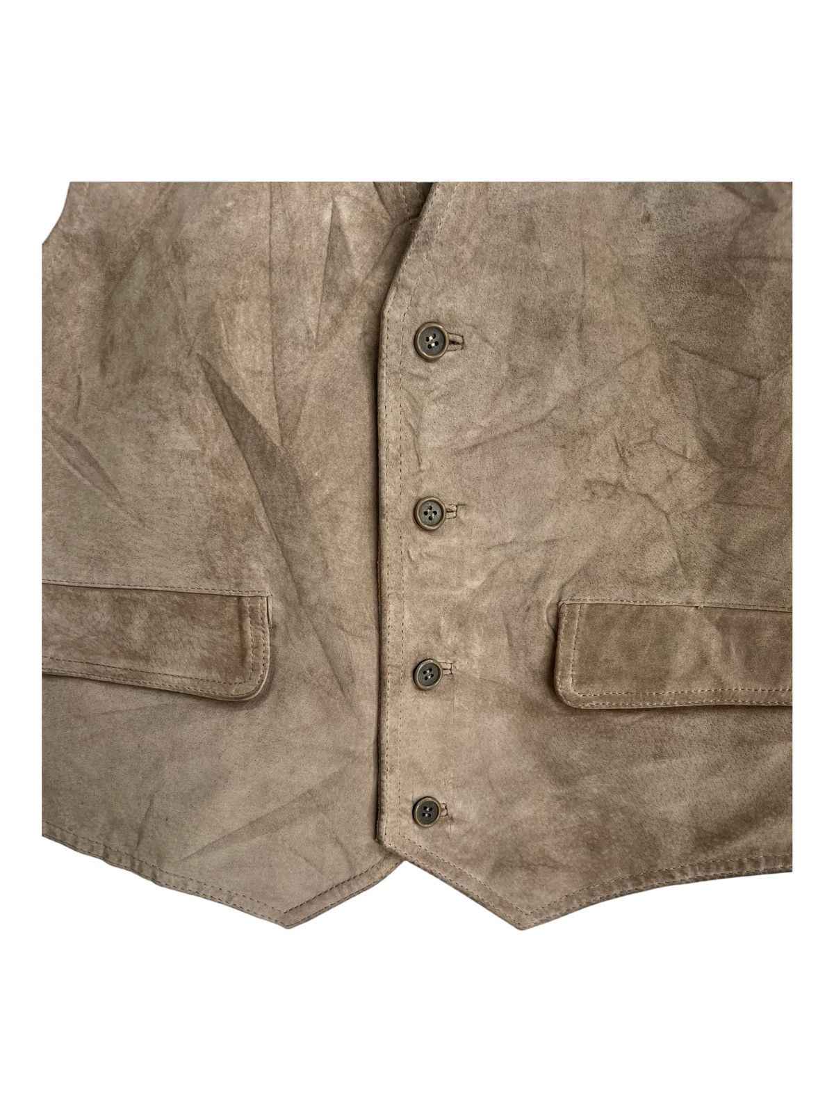 Genuine Leather K's Kadoya Leather Pigskin Cafe Racer Racing Vest Jacket Size US M / EU 48-50 / 2 - 2 Thumbnail