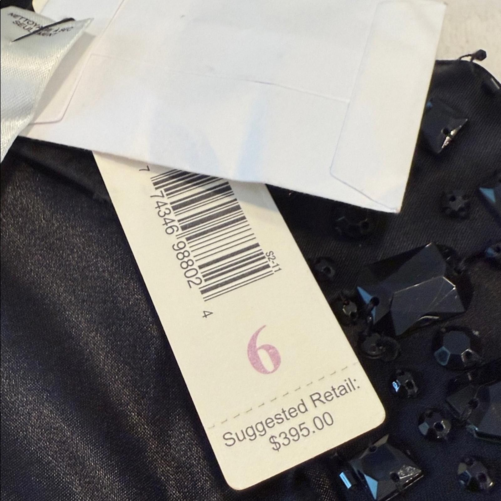 Other Laundry by Design Black midi dress bead embellished SZ 6 Size M / US 6-8 / IT 42-44 - 8 Thumbnail