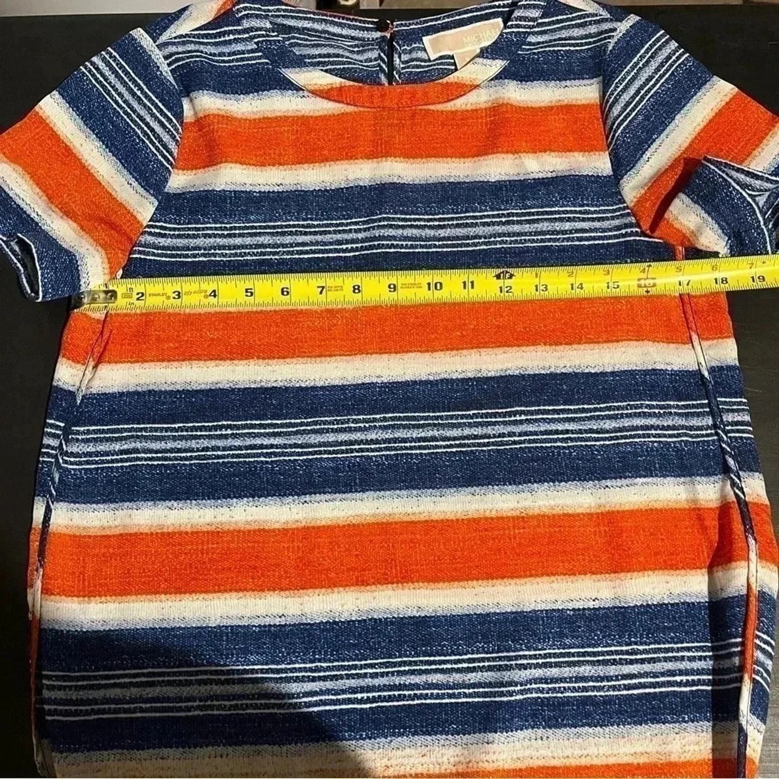 Michael Kors Michael Michael Kors Women's Striped Short Sleeve Top sz S Size S / US 4 / IT 40 - 8 Thumbnail