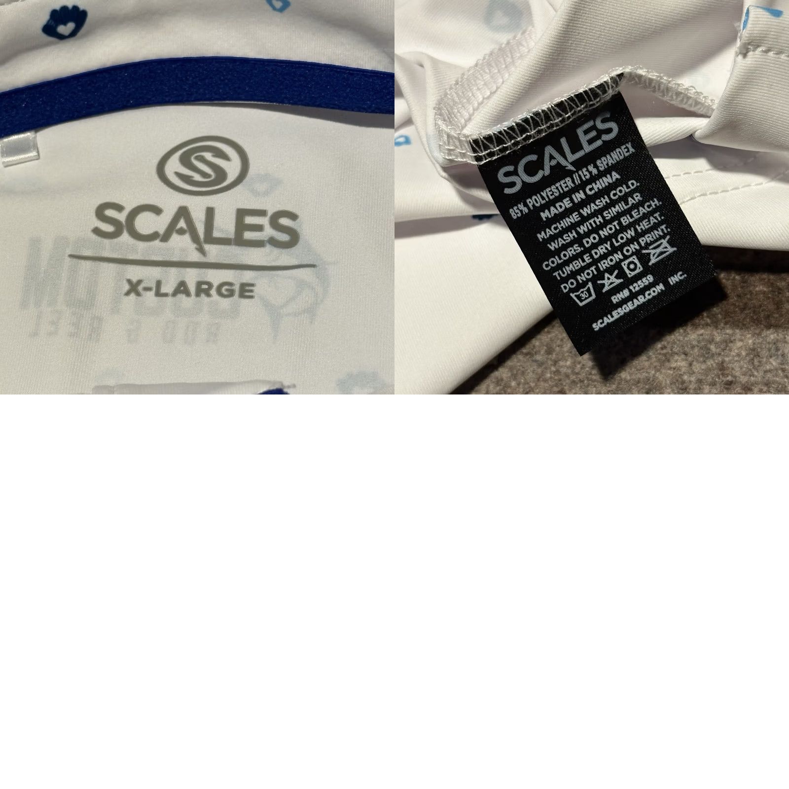 Vintage Scales Golf Polo Shirt Mens XL White Stretch Performance Size US XL / EU 56 / 4 - 9 Thumbnail