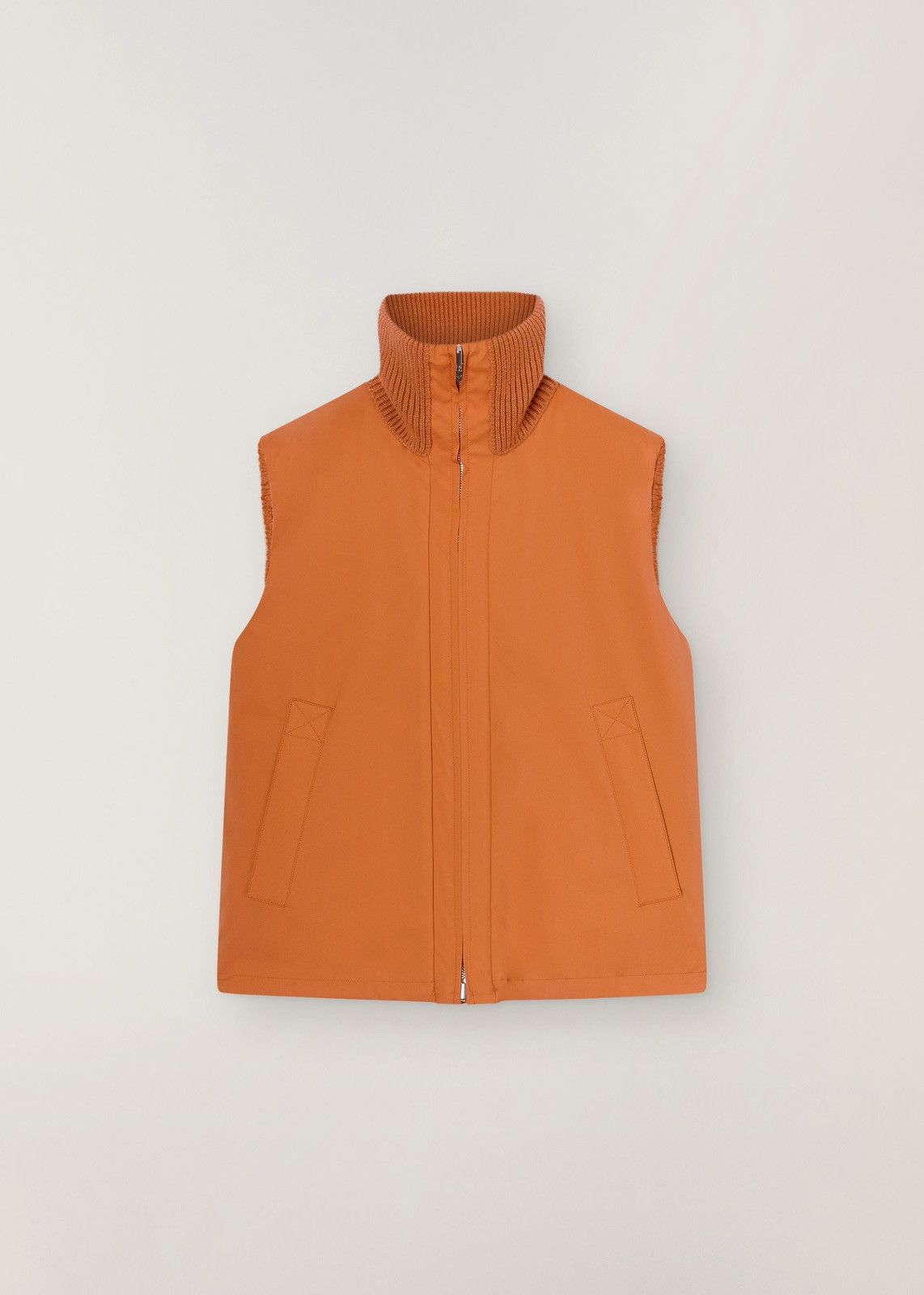 Loro Piana o1srvl11e1124 Reversible Gilet in Orange Size L / US 10 / IT 46 - 2 Thumbnail