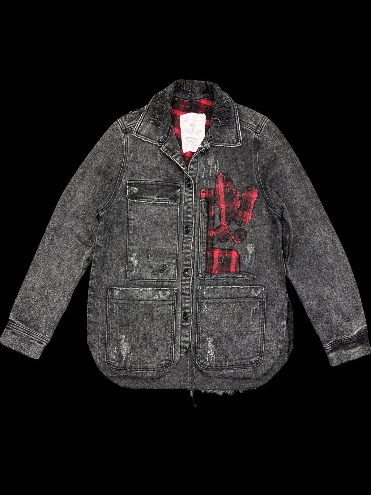 Other 💥Designer Style💥Tankus Distresed Patchwork Denim Jacket F934 Size US S / EU 44-46 / 1 - 1 Thumbnail