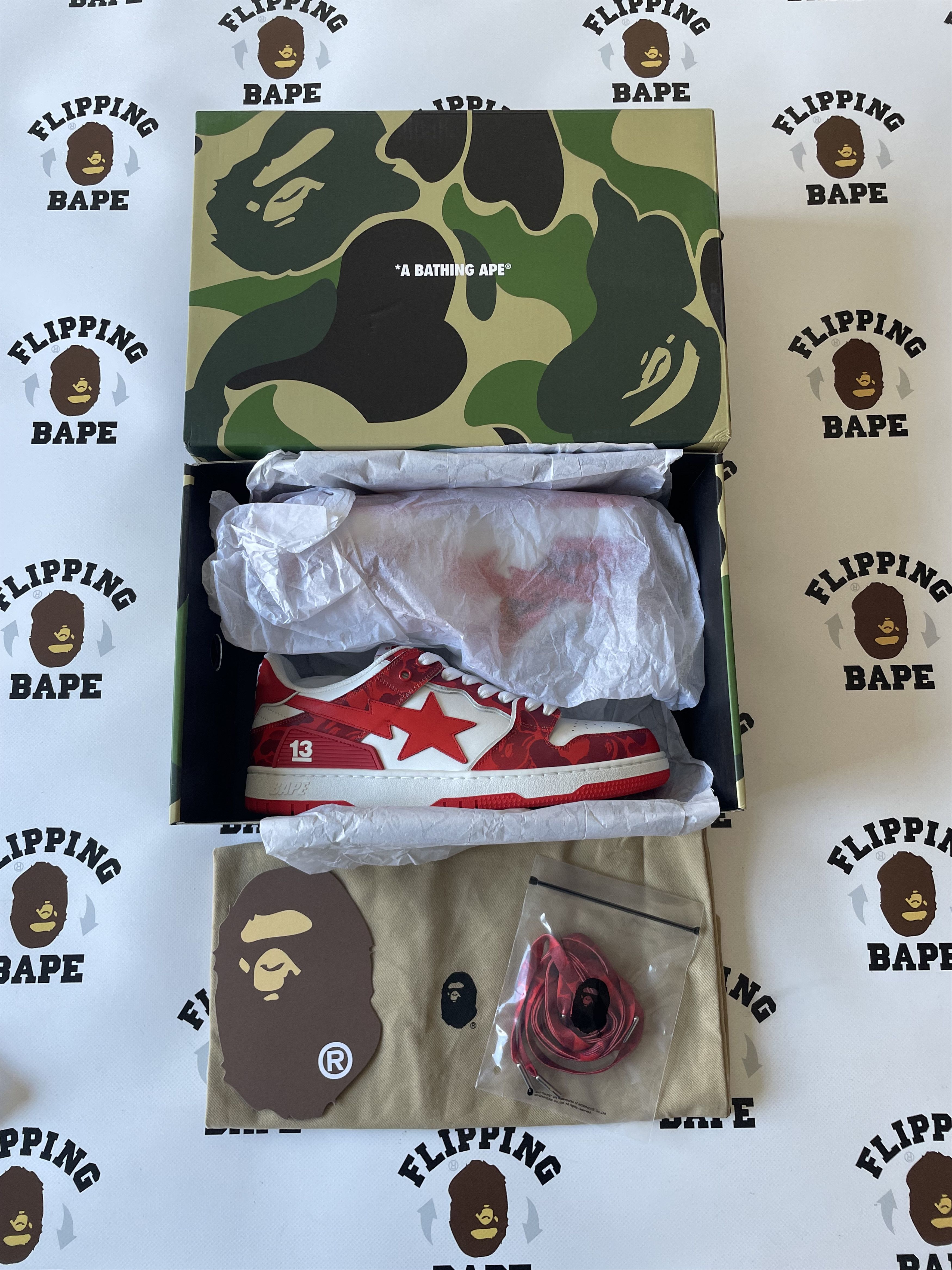Bape BAPE CHINA 13th ANNIVERSARY SK8STA Size US 9.5 / EU 42-43 - 10 Thumbnail