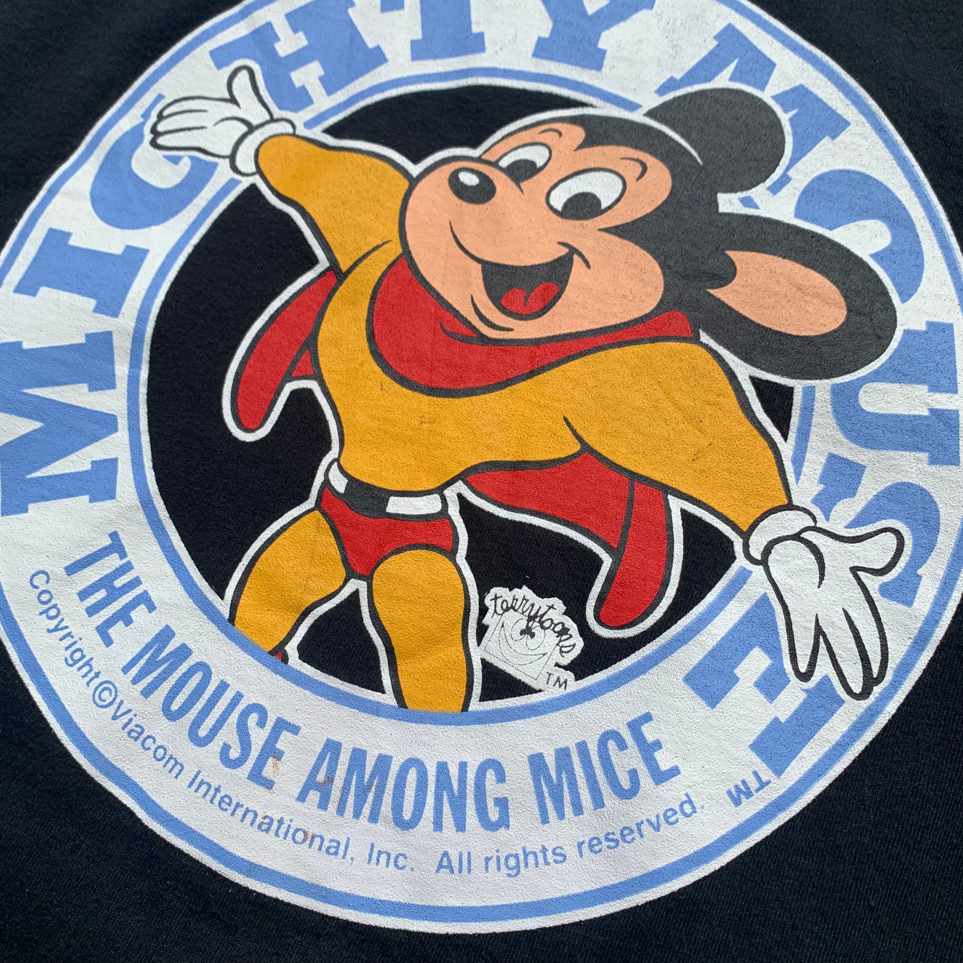 Vintage Vintage Mighty Mouse 1990s By Viacom Terry Toons Tee Size US L / EU 52-54 / 3 - 3 Thumbnail