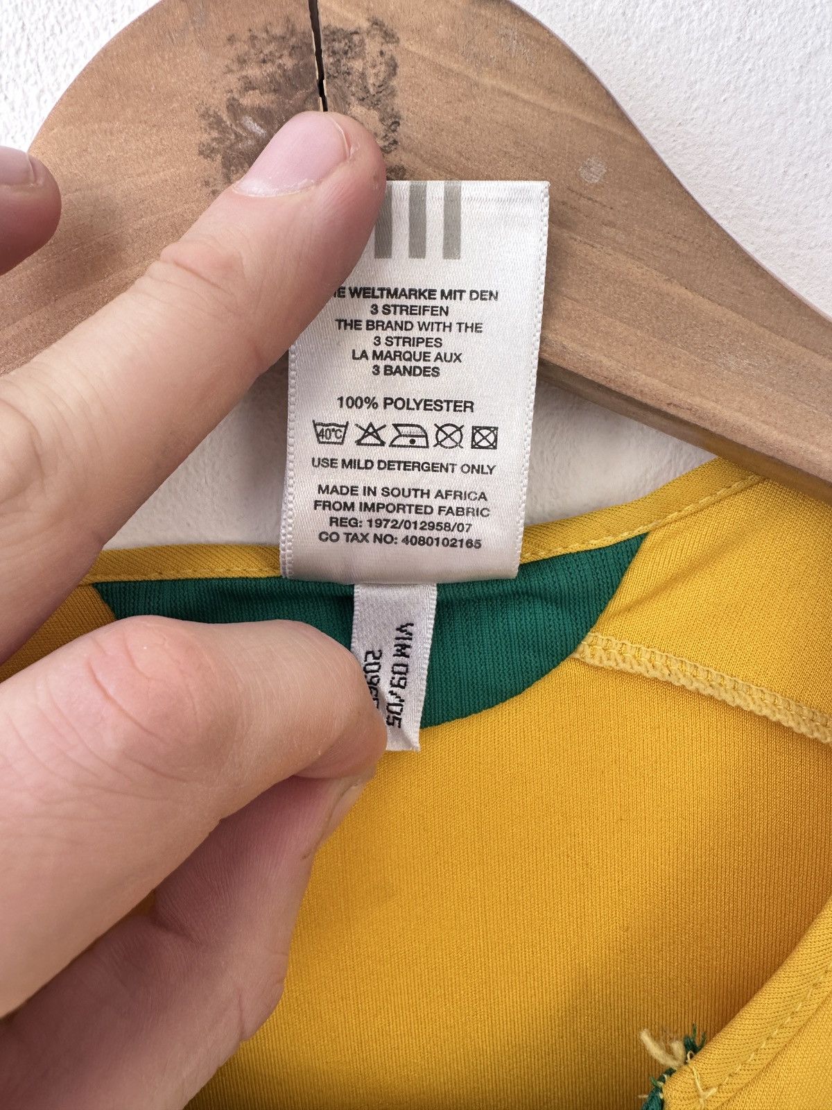 Adidas South Africa 2005 2006 Home Football Shirt Jersey Adidas Size US M / EU 48-50 / 2 - 7 Thumbnail