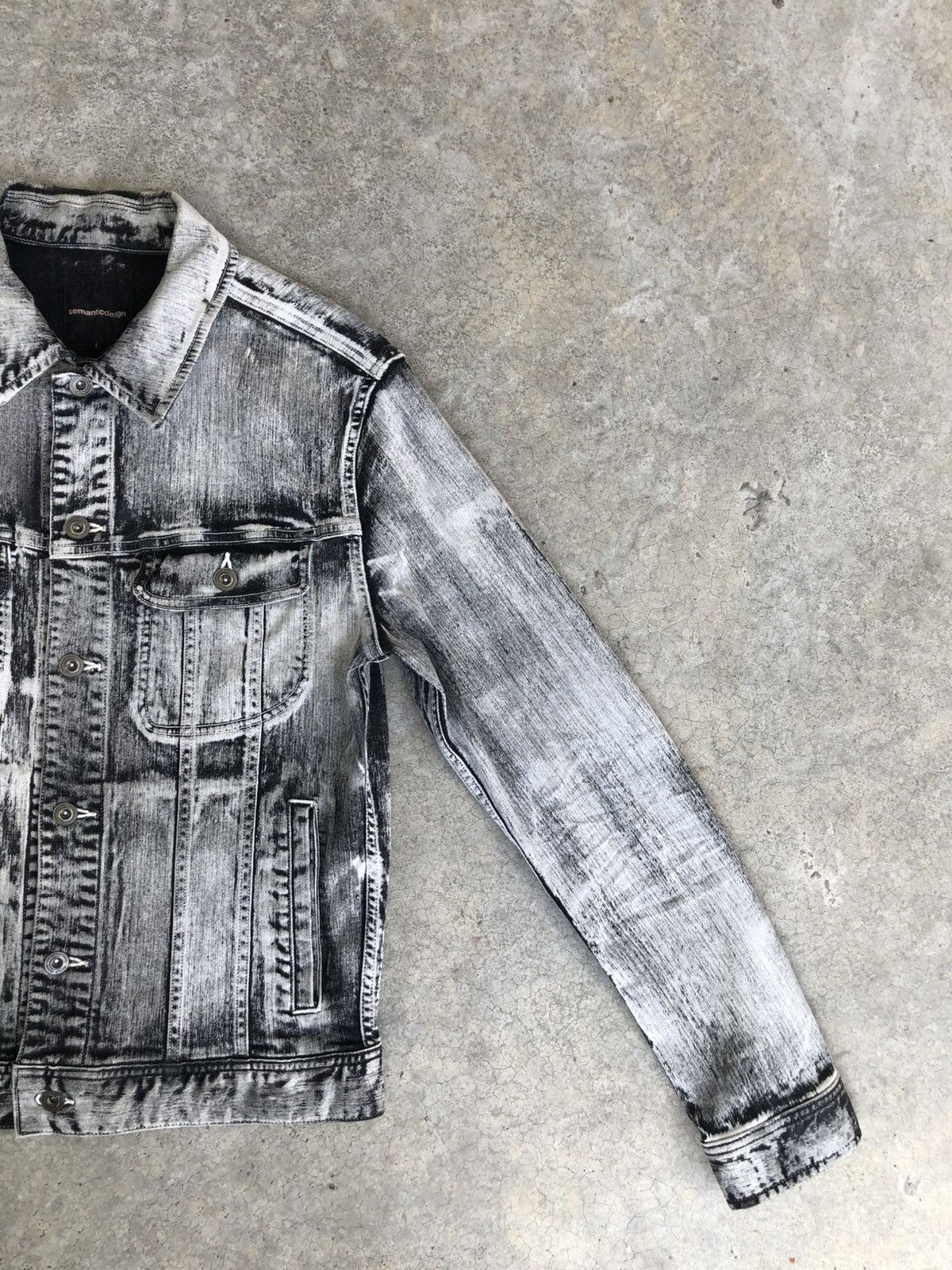 semanticdesign Semantic Design Denim Jacket Distressed Denim Size US M / EU 48-50 / 2 - 6 Thumbnail