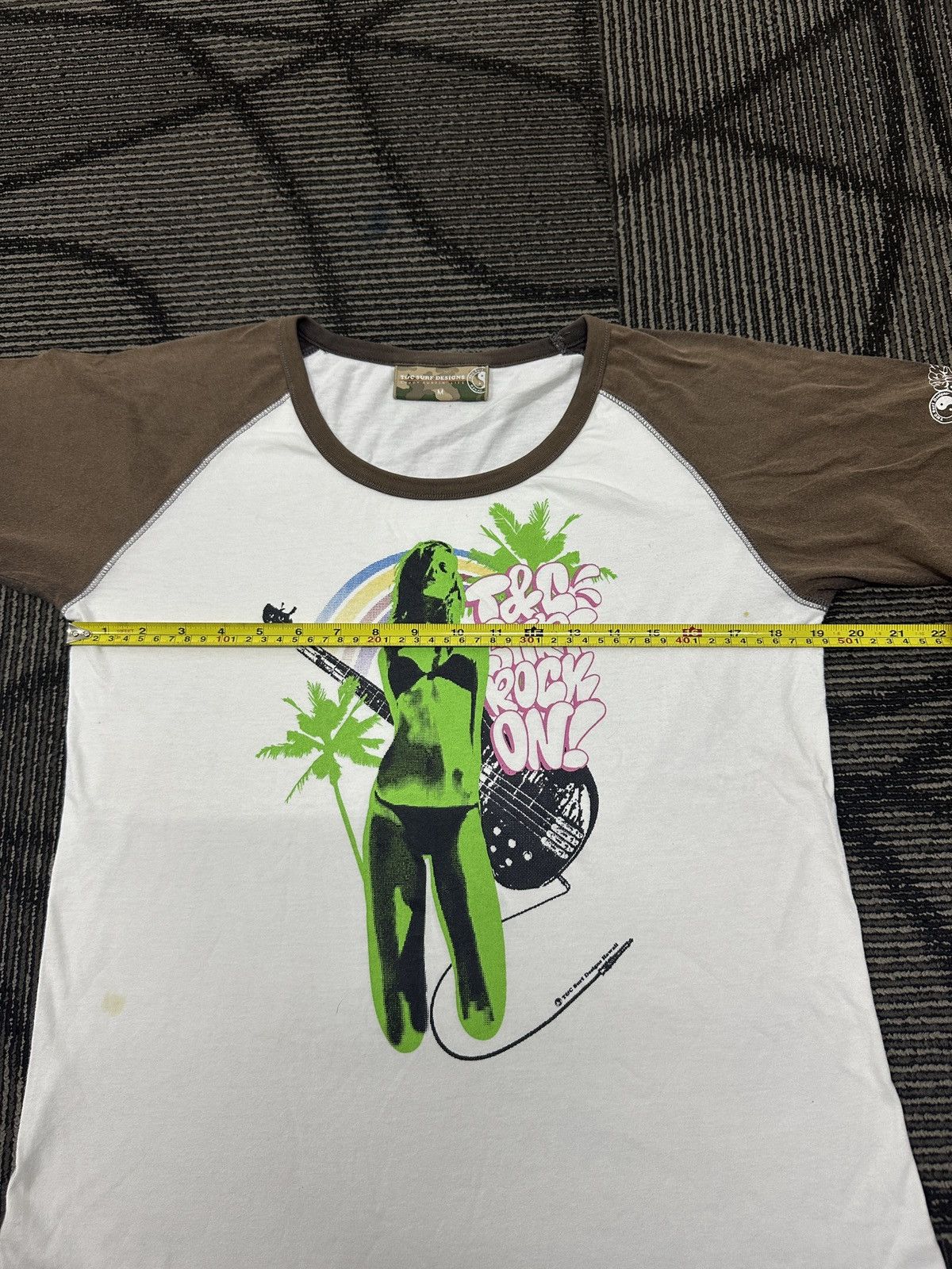 Hysteric Glamour Faded T&C Surf Rock On! Tshirt Size US M / EU 48-50 / 2 - 11 Thumbnail
