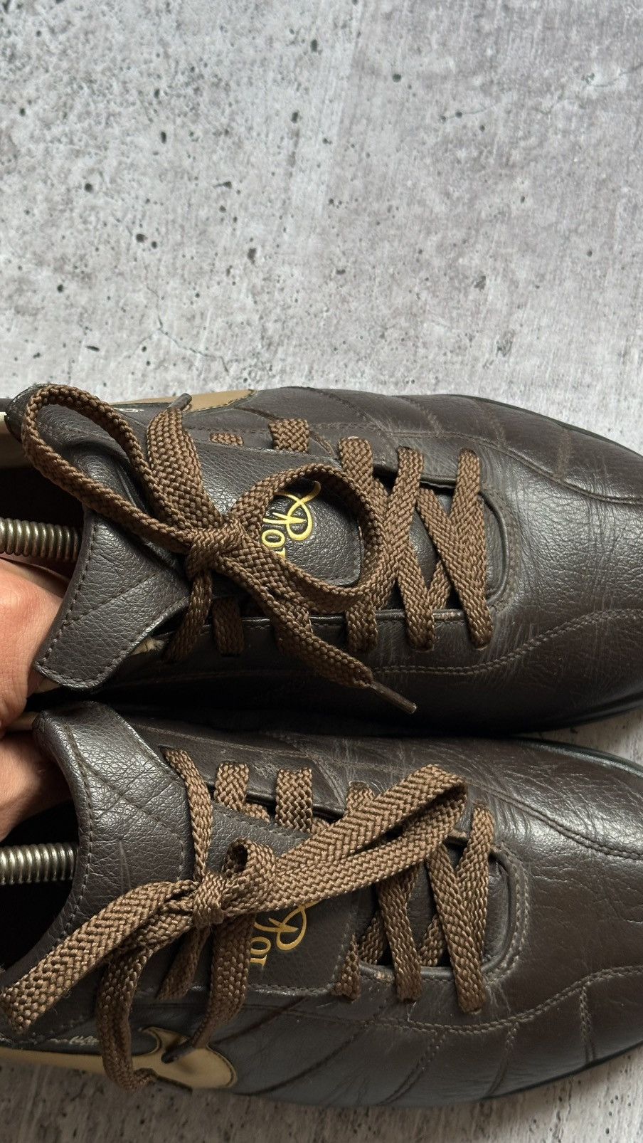 Nike 2007 Nike Ronaldinho R10 Vintage Leather Soccer Boots Size US 11 / EU 44 - 4 Thumbnail