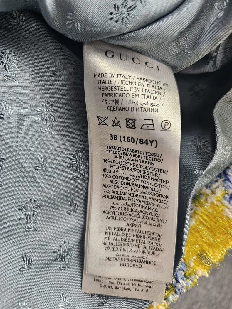 Gucci Short Checkered Coat by Gucci-2506 Size US M / EU 48-50 / 2 - 8 Thumbnail