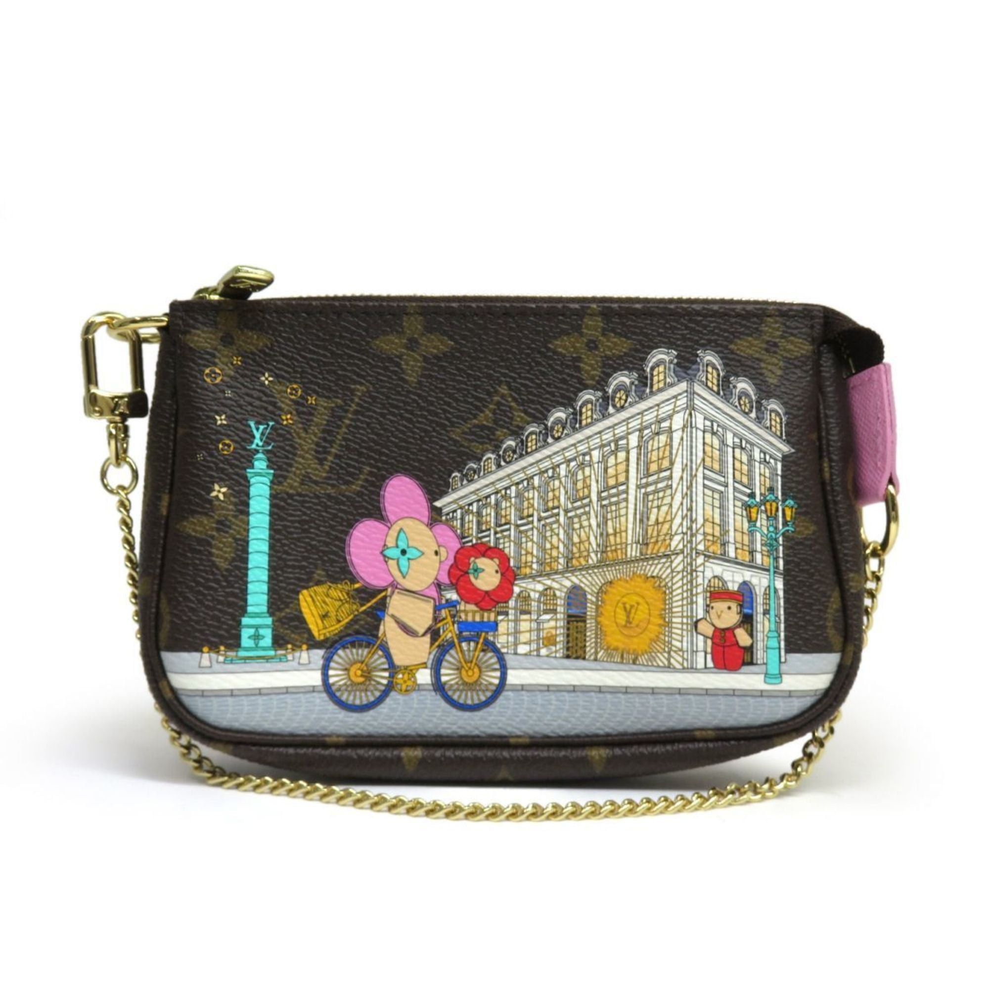 LOUIS VUITTON Monogram Vivienne Mini Pochette Accessoires M81760 Pouch