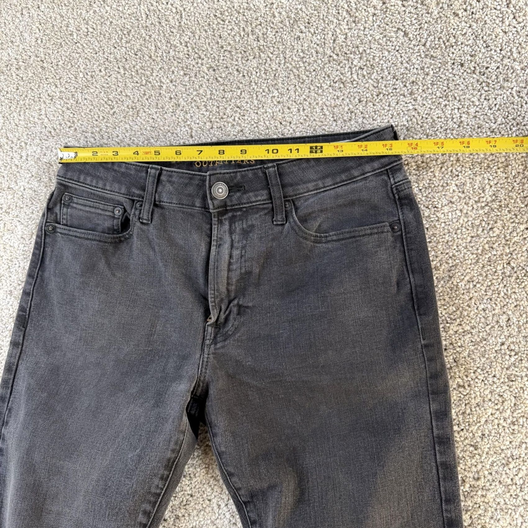American Eagle Outfitters Mens American Eagle Jeans 31x32 Charcoal Gray Distressed 360 Extreme Flex Size US 31 - 7 Thumbnail