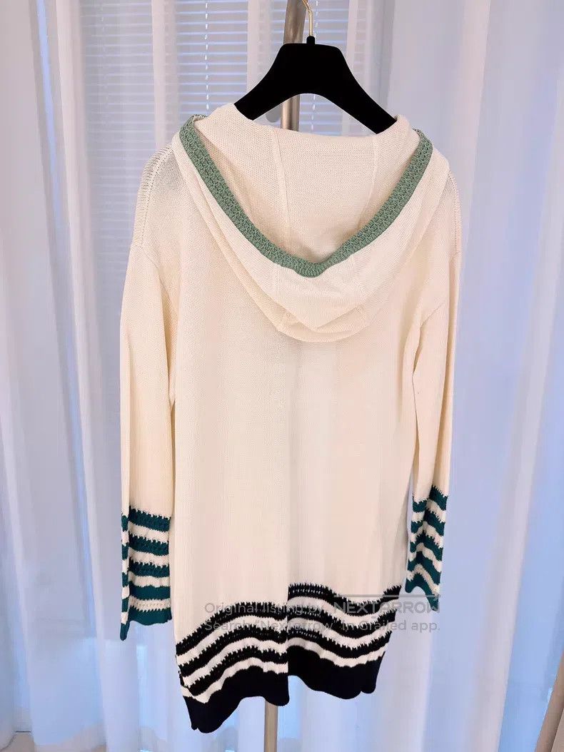 Loro Piana Loro Piana Color Blocked Striped Silk Cotton Knit Cardigan Size M / US 6-8 / IT 42-44 - 5 Thumbnail