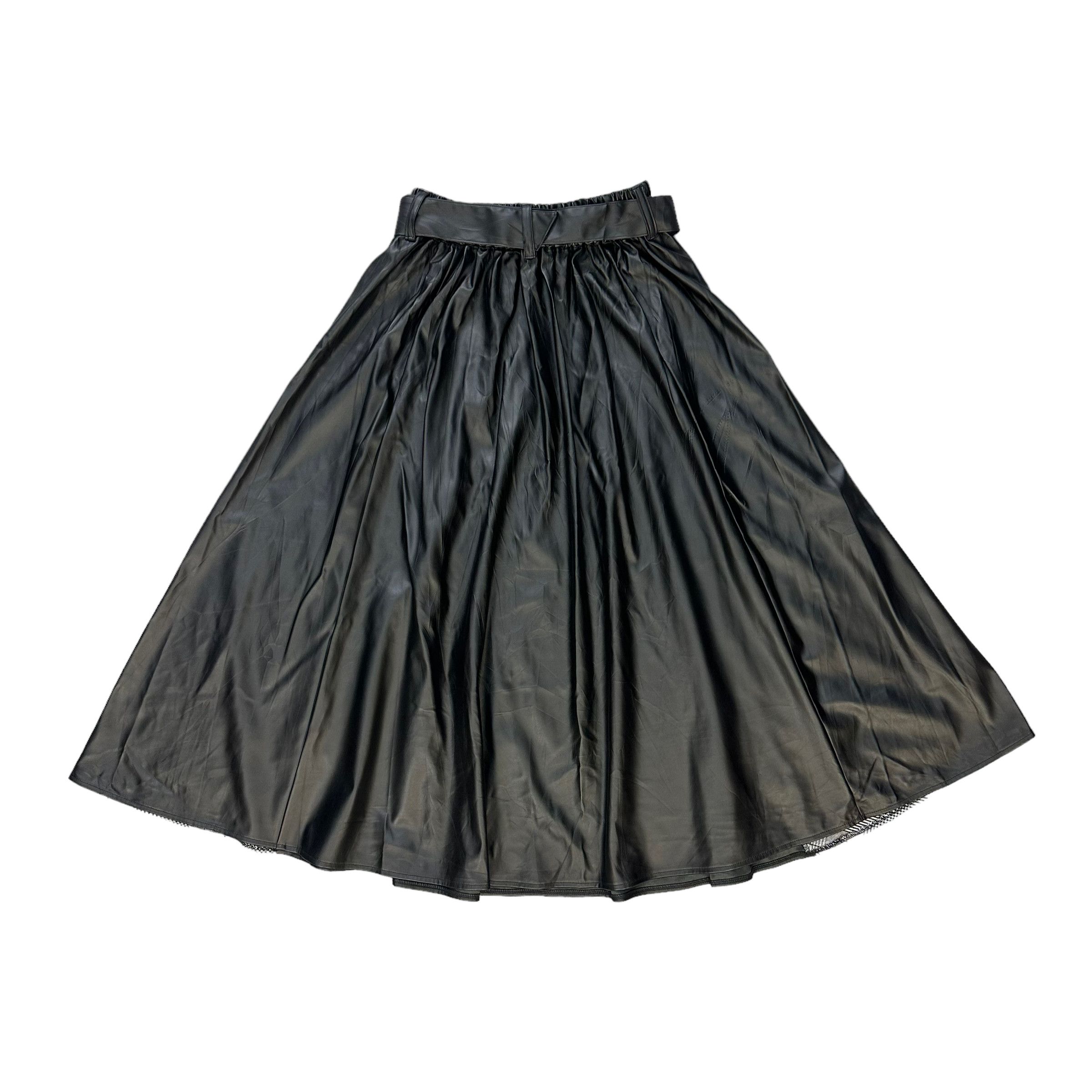 Japanese Brand HYBRID SYNTHETIC LEATHER DRAWSTRING SKIRTS #8081-201 Size 27" / US 4 / IT 40 - 6 Thumbnail