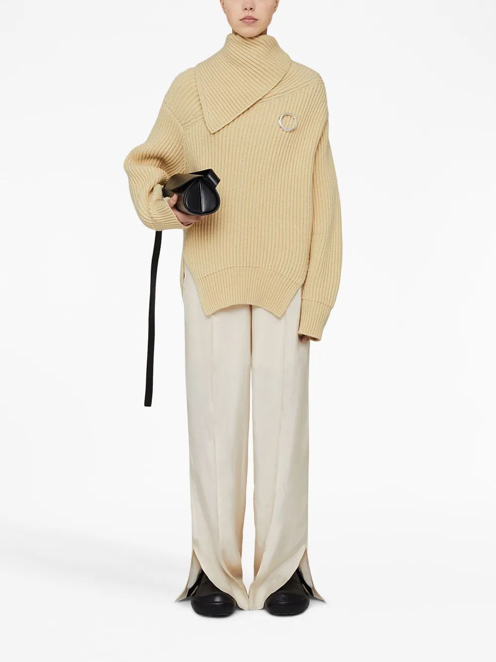 Jil Sander o1y1025 Turtleneck Sweater in Pastel Yellow Size XS / US 0-2 / IT 36-38 - 4 Thumbnail