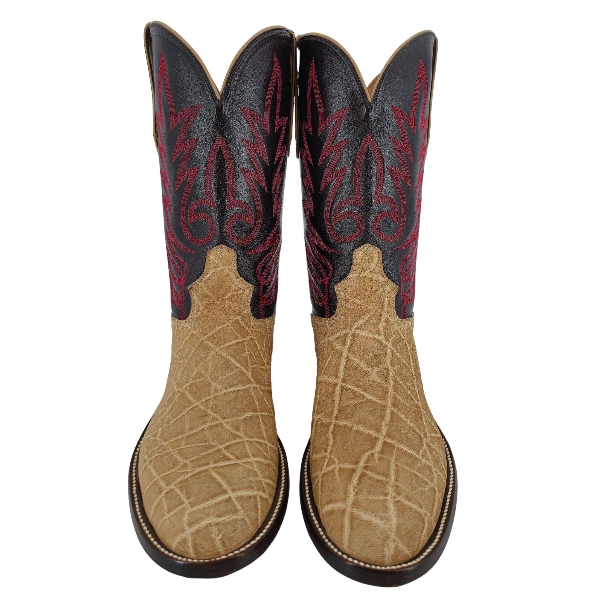 Other NEW Custom Exotic Elephant Mens 12 Brown Cowboy Western Boot Size US 12 / EU 45 - 11 Thumbnail