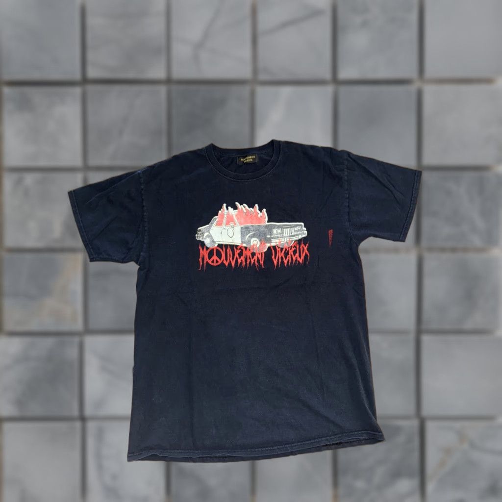 Vintage Movement Vicieux Cop Car Graphic T-Shirt Black L Mens Shirt Streetwear 21x27 Size US L / EU 52-54 / 3 - 1 Thumbnail