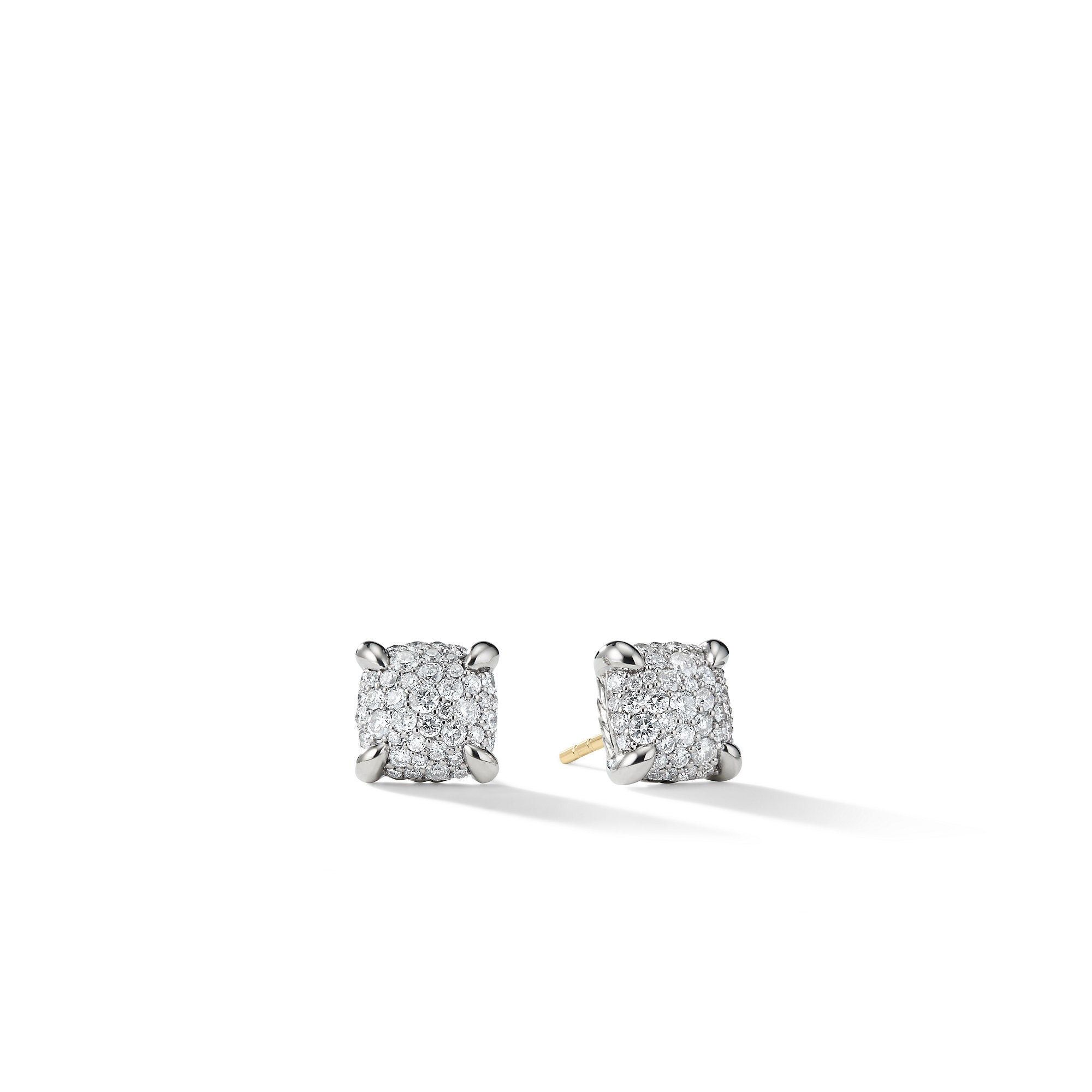 David Yurman o1w1db10525 E12870D Earrings in Silver with Pave Diamond Size ONE SIZE - 1 Thumbnail