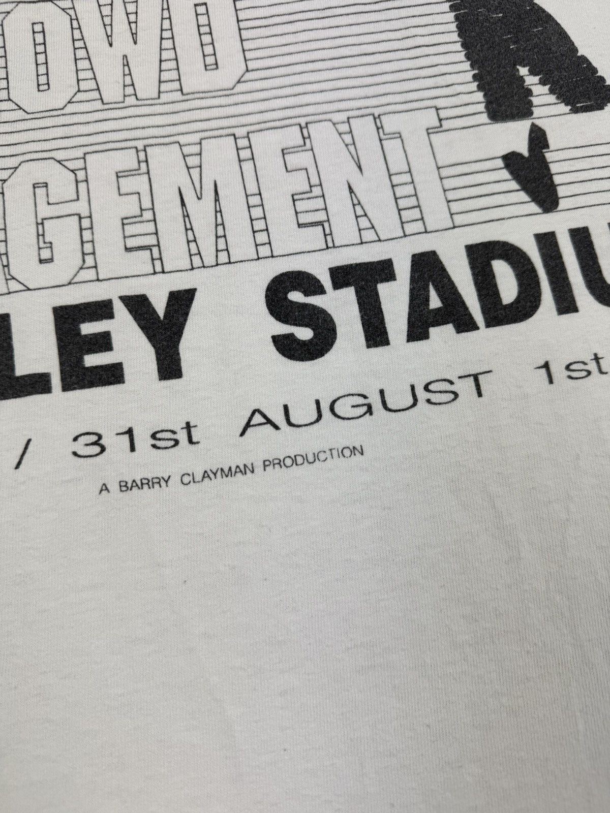 Band Tees × Michael Jackson × Vintage 1992 Vintage Michael Jackson Wembley Stadium Rare T-Shirt Size US XL / EU 56 / 4 - 5 Thumbnail