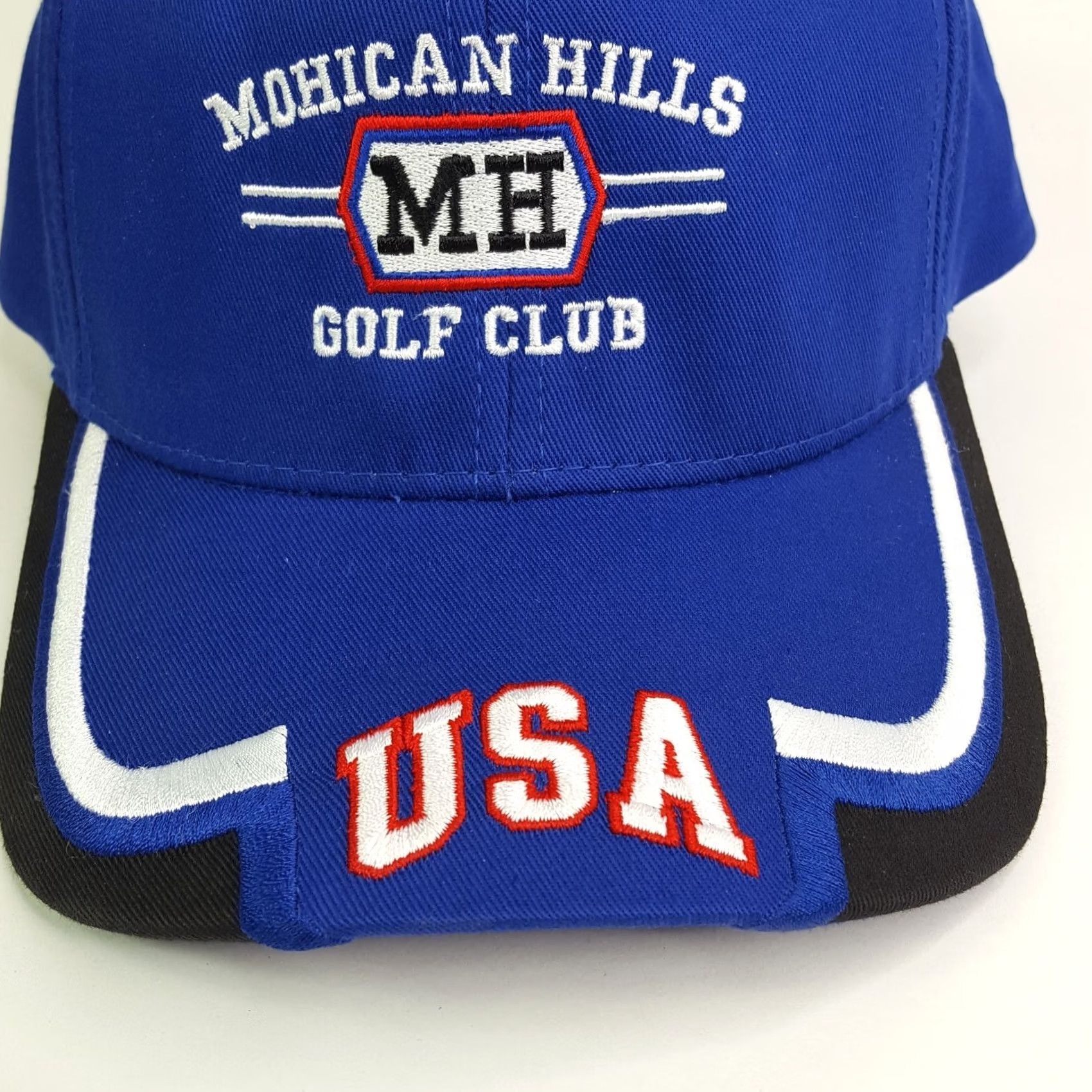 Vintage VINTAGE Town Talk PGA Adjustable Blue Snapback Hat Baseball Cap Mohican Hills Golf Club Retro Size ONE SIZE - 5 Thumbnail