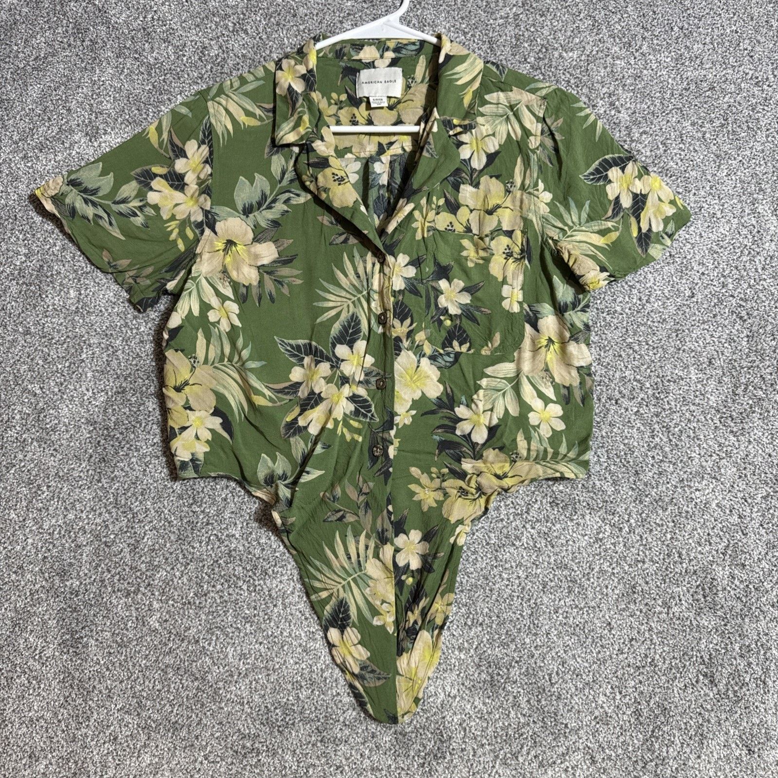 American Eagle Outfitters American Eagle Bodysuit Women S Boho Tropical Floral Chic Size S / US 4 / IT 40 - 1 Thumbnail