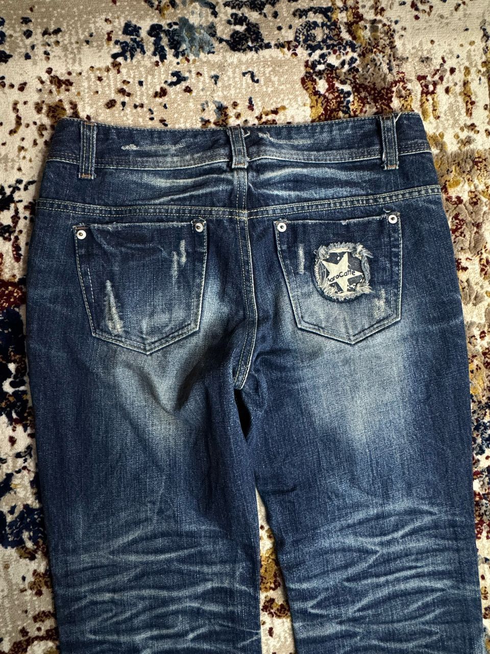 Japanese Brand × Vintage Vintage Maro catte buggy faded streessed denim Size US 29 - 9 Thumbnail