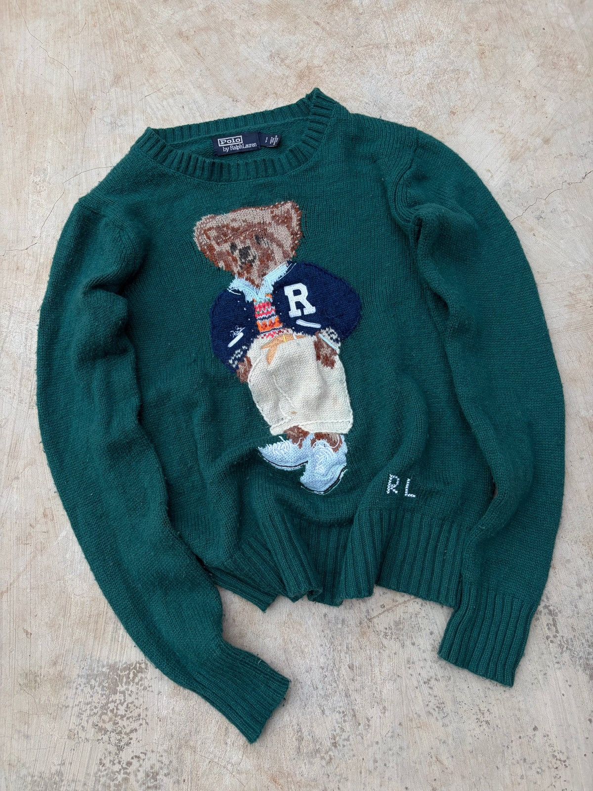 Polo Ralph Lauren Vintage 00s Polo Ralph Lauren Bear Knit Sweater Size US S / EU 44-46 / 1 - 4 Thumbnail