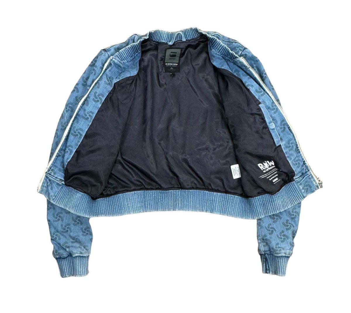 G-Star × Pharrell Gstar Pharell Williams Denim Bomber Jacket Printed size M Size M / US 6-8 / IT 42-44 - 20 Thumbnail