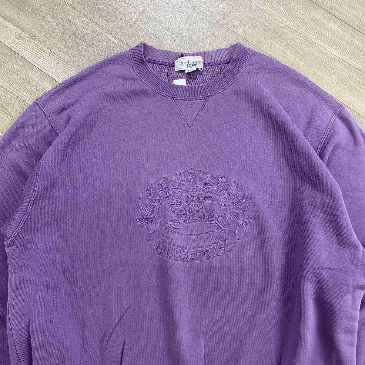Burberry Vintage Burberry London Embrodiery Logo Sweatshirt Luxury Size US M / EU 48-50 / 2 - 2 Thumbnail