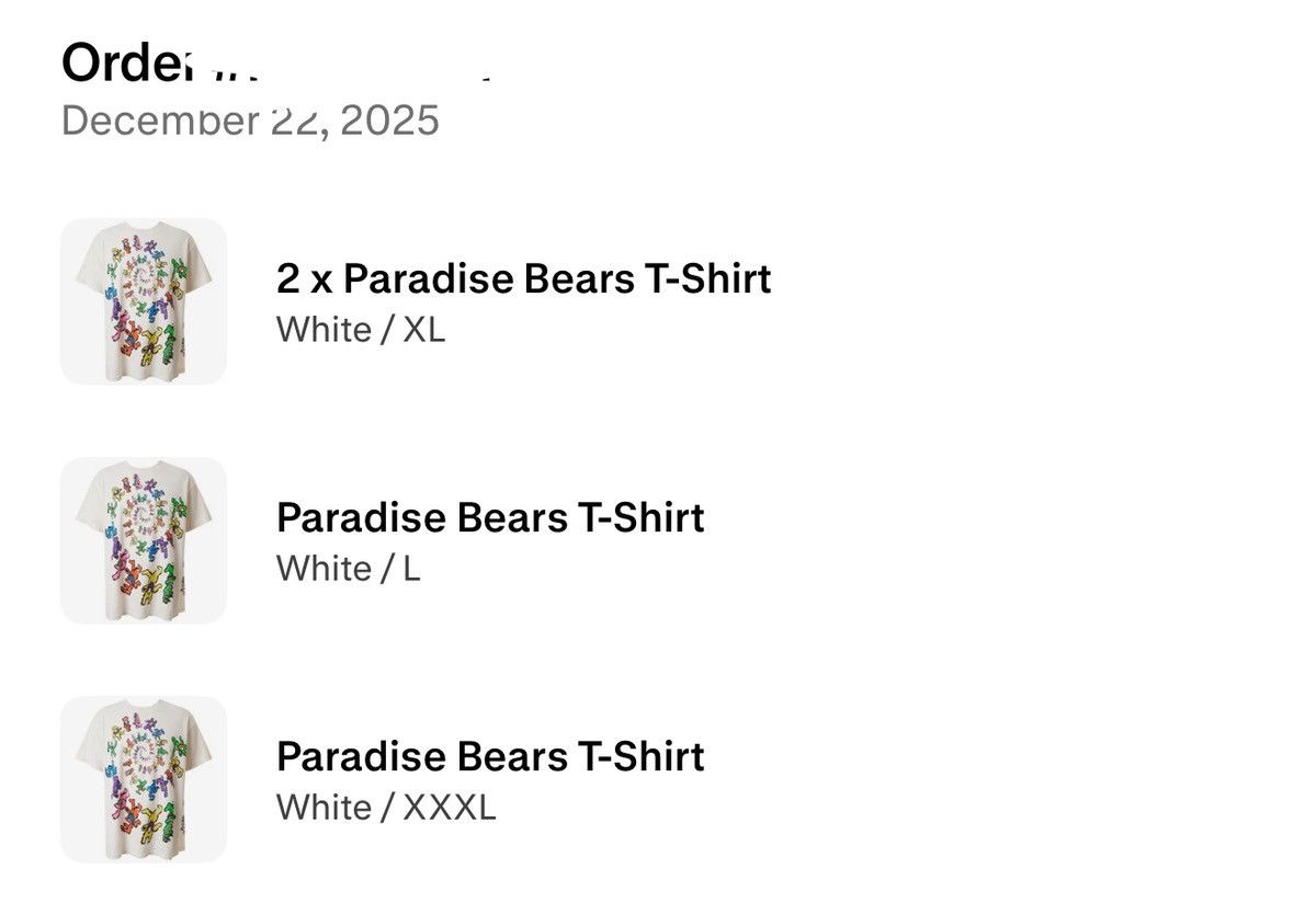 HELLSTAR Hellstar Paradise Bears T-Shirt ORDER CONFIRMED Size US XL / EU 56 / 4 - 4 Thumbnail