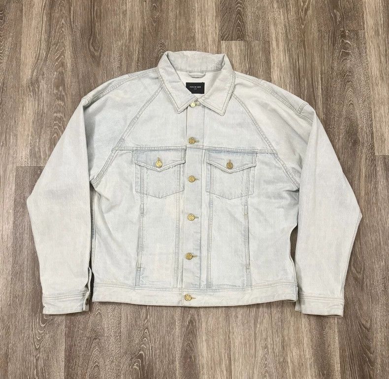 Fear of God Fear of God 5th Ice Blue Denim Jacket - dmc Size US L / EU 52-54 / 3 - 1 Thumbnail
