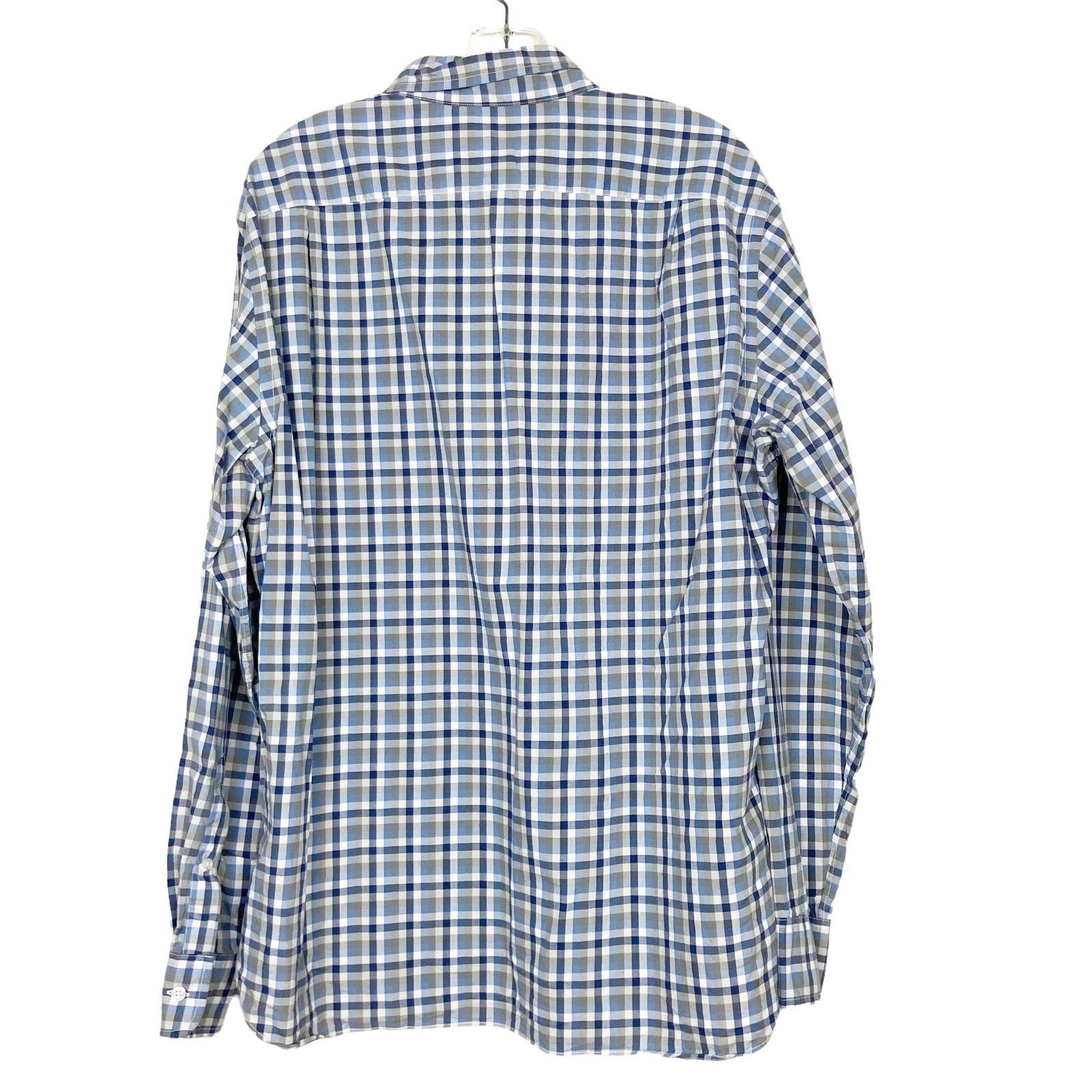 J.Crew J. Crew Gray Blue Plaid Long Sleeve Button Down Sz L Size US L / EU 52-54 / 3 - 5 Thumbnail