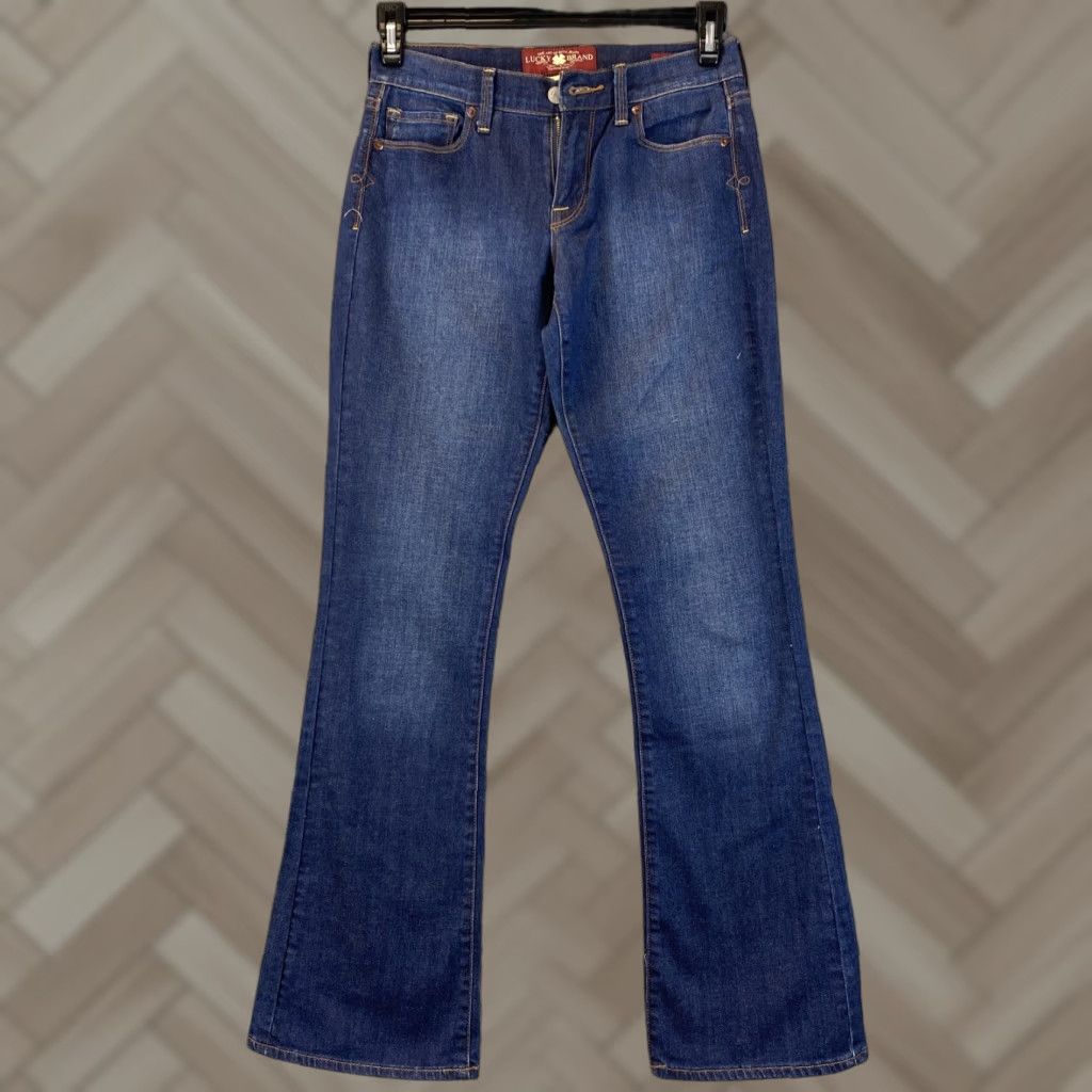 Lucky Brand Lucky Brand Jeans Womens 2/30 Denim Skinny Low Rise Regular Blue 29x30 5-Pocket Belt Loops Distressed Vintage No N/A Size 26" / US 2 / IT 38 - 1 Thumbnail