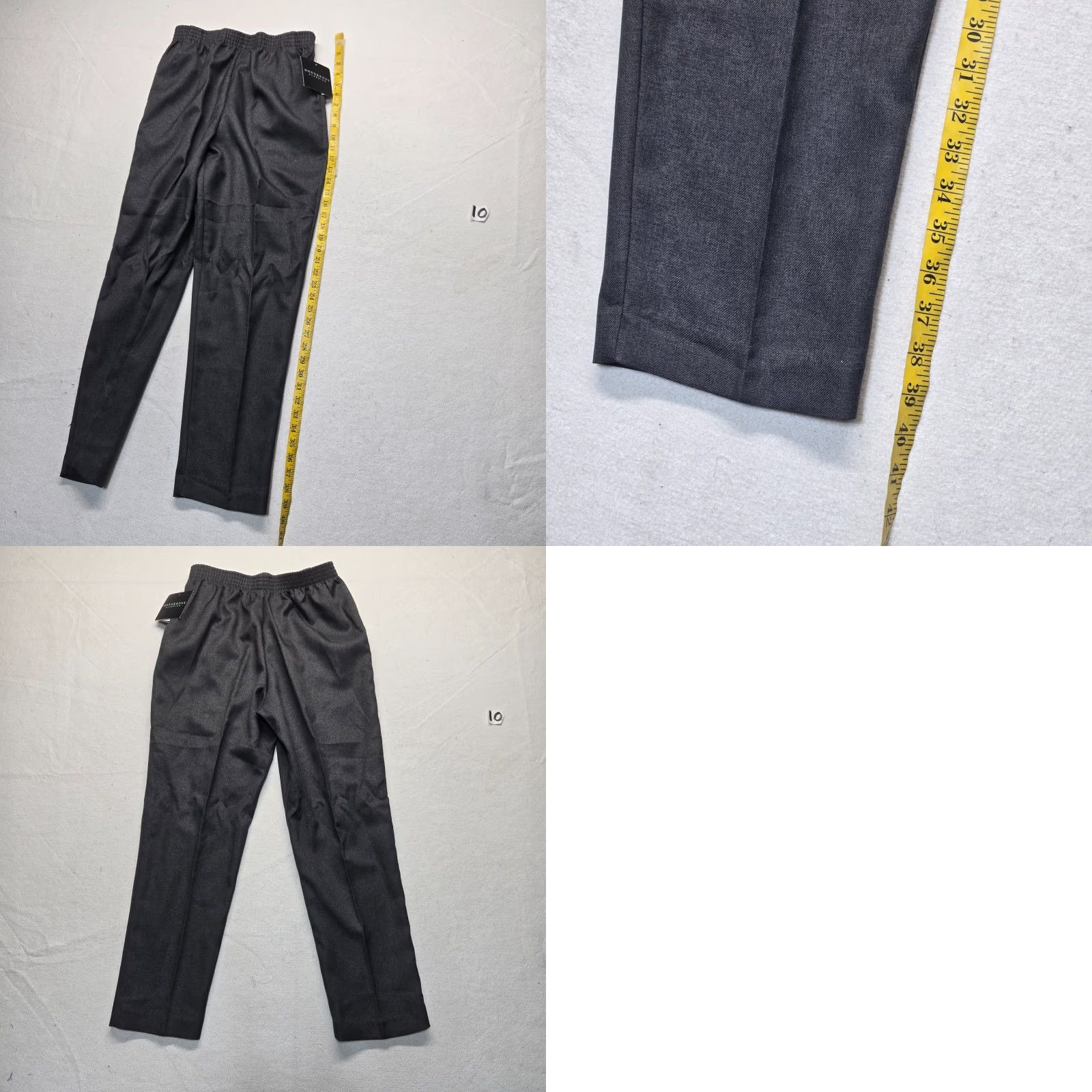 Vintage VINTAGE DonnKenny Classics Solid Dark Gray Dress Pants Women 14 Regular High Rise Straight Gray Classic Pants Womens 14S Size 36" / US 14 / IT 50 - 8 Thumbnail
