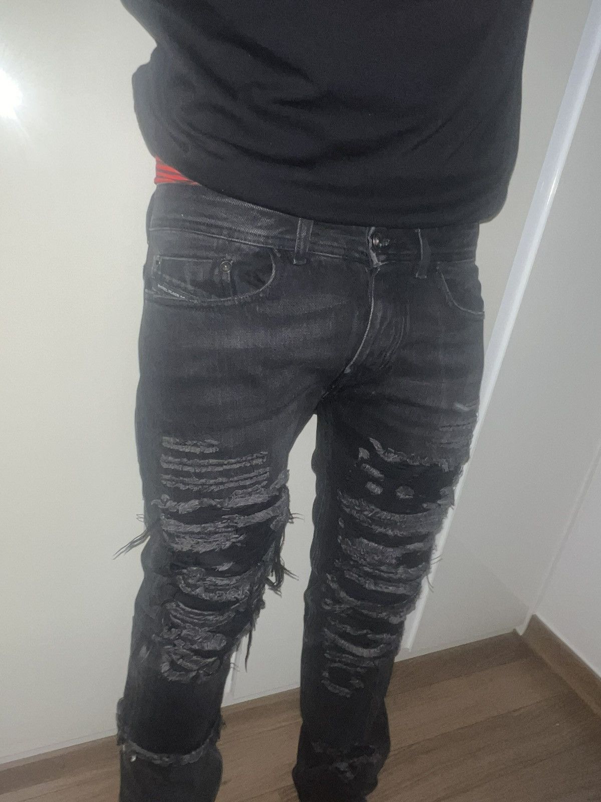 Diesel Black Gold Diesel Black Gold Distressed Denim Size US 29 - 4 Thumbnail