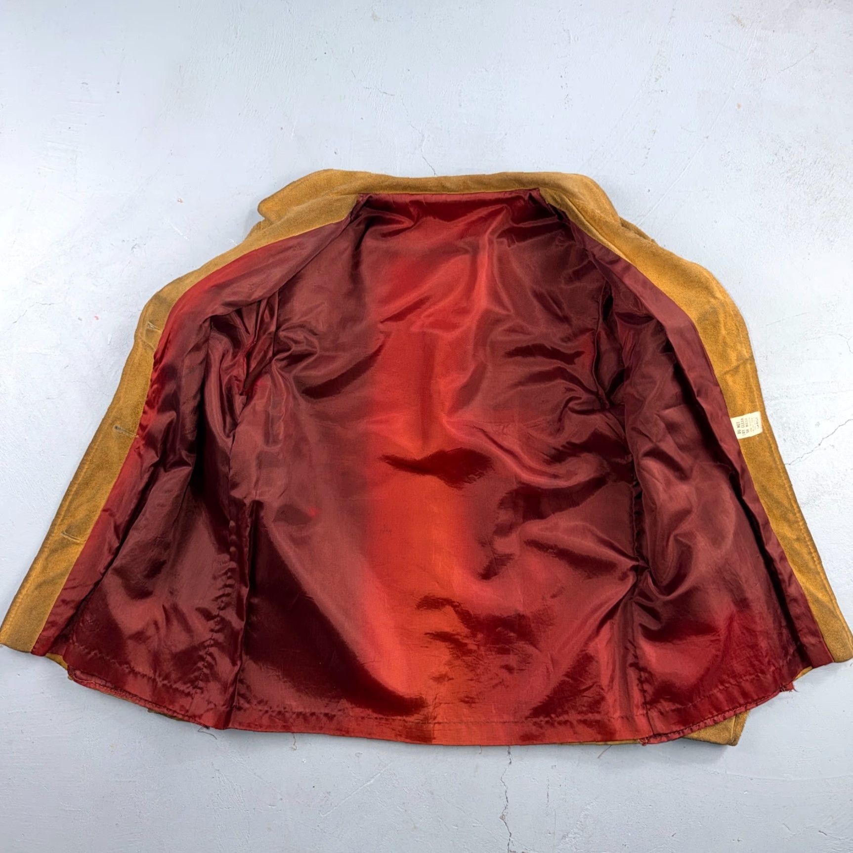 Vintage VINTAGE 1950s Brown Suede Jacket Leather Distressed Rockabilly Ricky Chore Large Mens Size US L / EU 52-54 / 3 - 2 Thumbnail